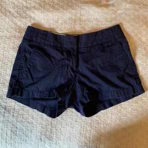 Navy blue chino shorts